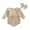 Khaki, variant on Timegard Baby Clothes for Girls Toddler Newborn Plaid Ruffle Long Sleeve Onesie Headband Infant Summer