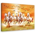thumbnail image 6 of AEFER Seven Lucky Running Wild Horses 07 Canvas Poster Wall Art Decor Print Picture Paintings for Living Room Bedroom Decoration Unframe: 12x18inch(30x45cm), 6 of 6