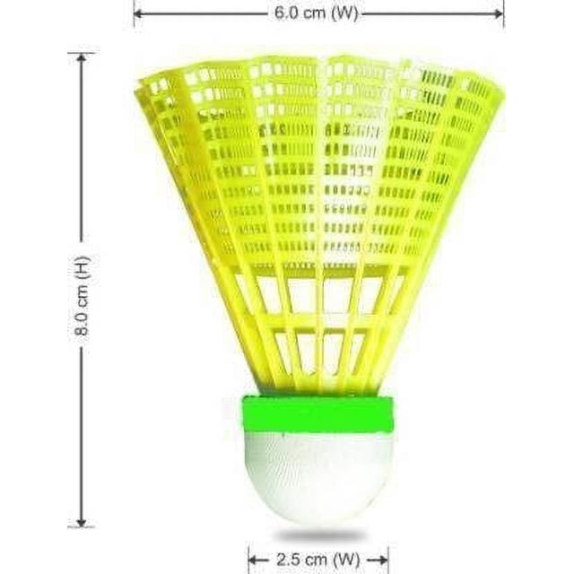 H.k. Sports Plastic Badminton Shuttlecock For Practice & Training | Green , Pack Of 5 , Exclusively Designed For Outdoor Playing