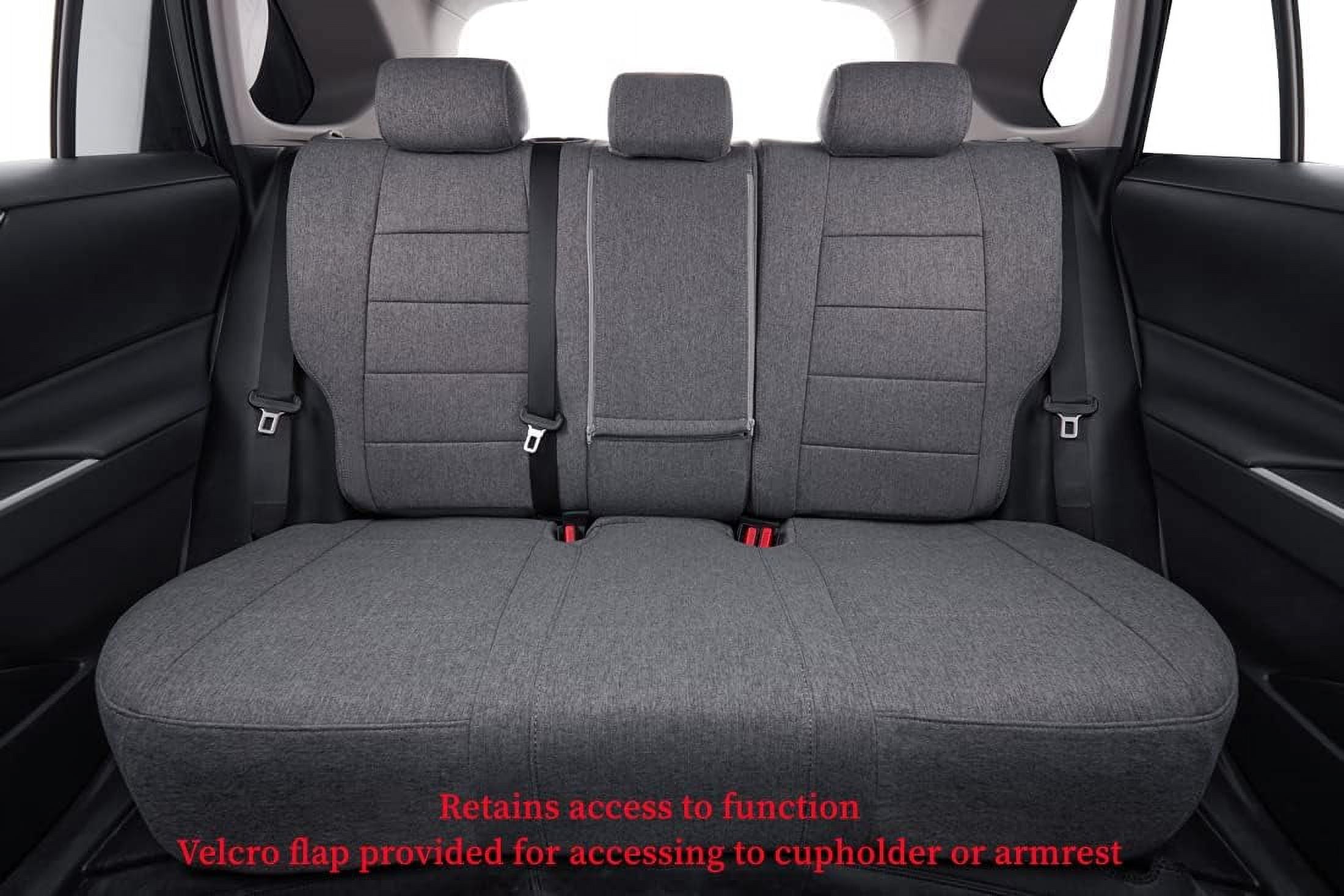 Coverdream Custom Fit Corolla Seat Covers for Toyota L,LE,LE Eco Plus,LE Plus 2014-2019 Breathable Auto Seat Covers(Gray,Full Set)