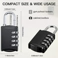 5 Pcs 4 Digit Combination Locker Lock Small Combo Locks Luggage Number