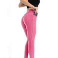 thumbnail image 4 of Ramiter Sweatpants Women Warner's Women's Cropped Seamless Shaping Leggings M,Pink, 4 of 5