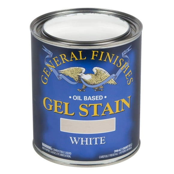 General Finishes Oil Base Gel Stain, 1 Quart, White