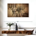 thumbnail image 3 of Elephant Stock Live Love Travel Map Wall Art - Horizontal Multi Panel Canvas - Living Room Wall Decor - Inspirational And Typography Multi Panel - Gray And Beige Decor - 38" x 24", 3 of 8