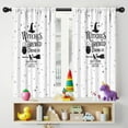 thumbnail image 5 of 2 Panels Print Pattern Nursery Curtains Boys Girls Kids Halloween Nightmare Before Window Drapes for Living Bedroom Playroom Room Decor Rod Pocket 42x54Inch, 5 of 5