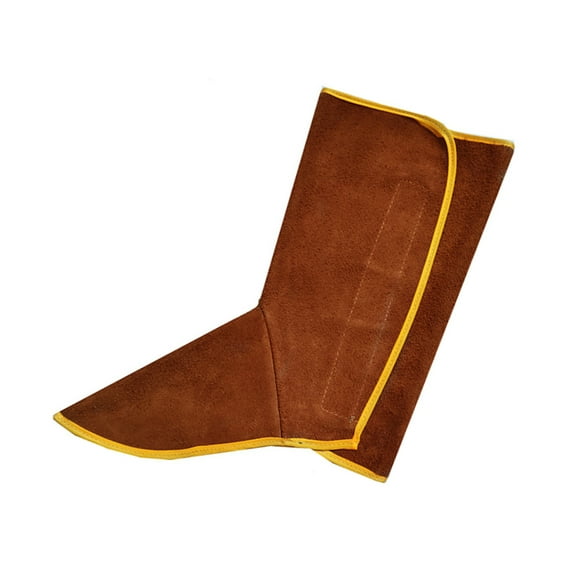 Professional Welder Shoe Covers Leather Welding Spats Welding Shoe Protectors Heat Abrasion Resistant Welder Feet Covers