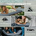 thumbnail image 3 of SUGIFT Self Inflating Sleeping Pad for Camping, 3.2'' Thick Memory Foam Camping Mat with Pillow & Electric Pump, for 4-Season Travel, Gray, 3 of 7