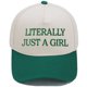 thumbnail image 1 of Gorra de béisbol lisa de algodón con bordado «Literally», 1 of 1