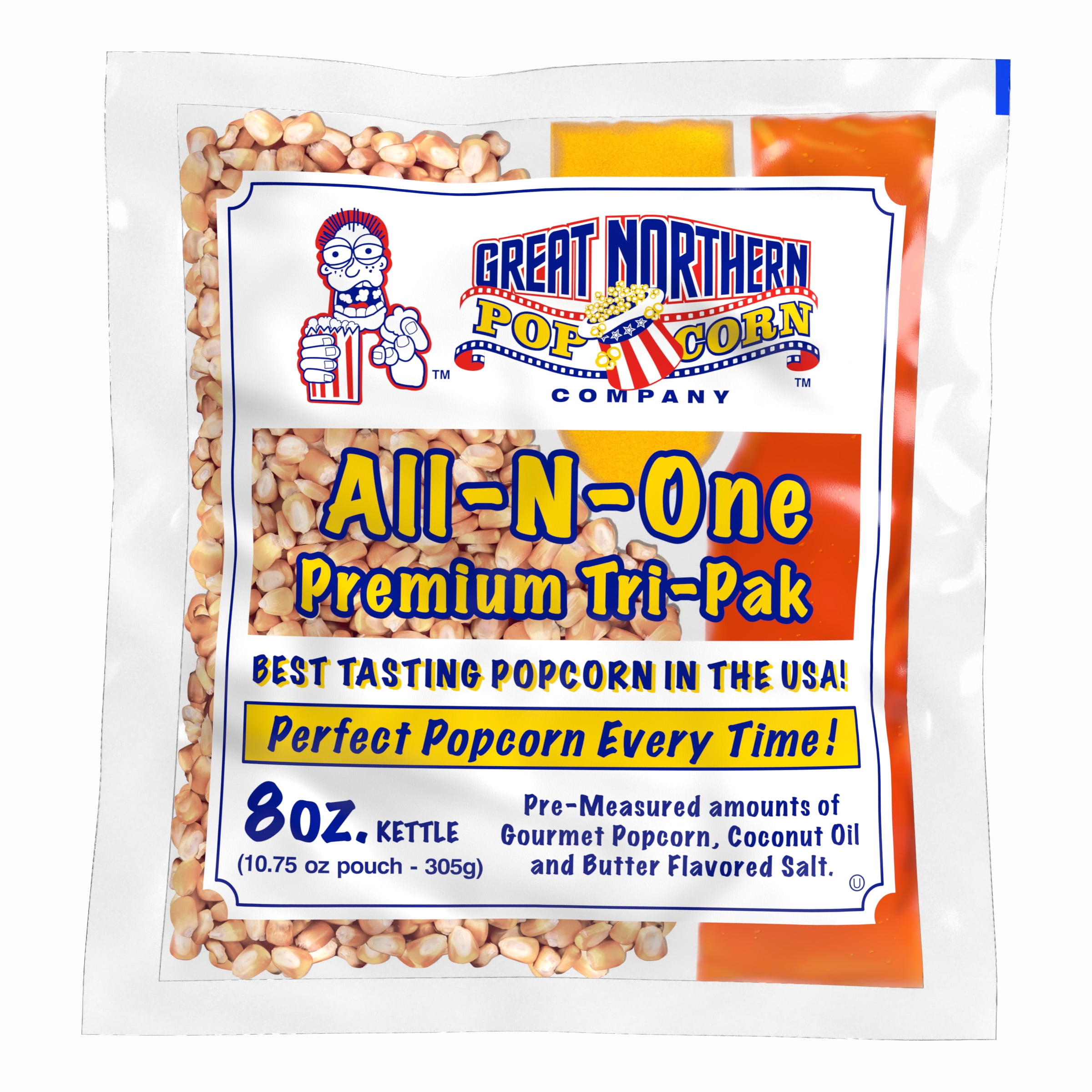 8 oz Popcorn Packs – Pre-Measured, Movie Theater Style, All