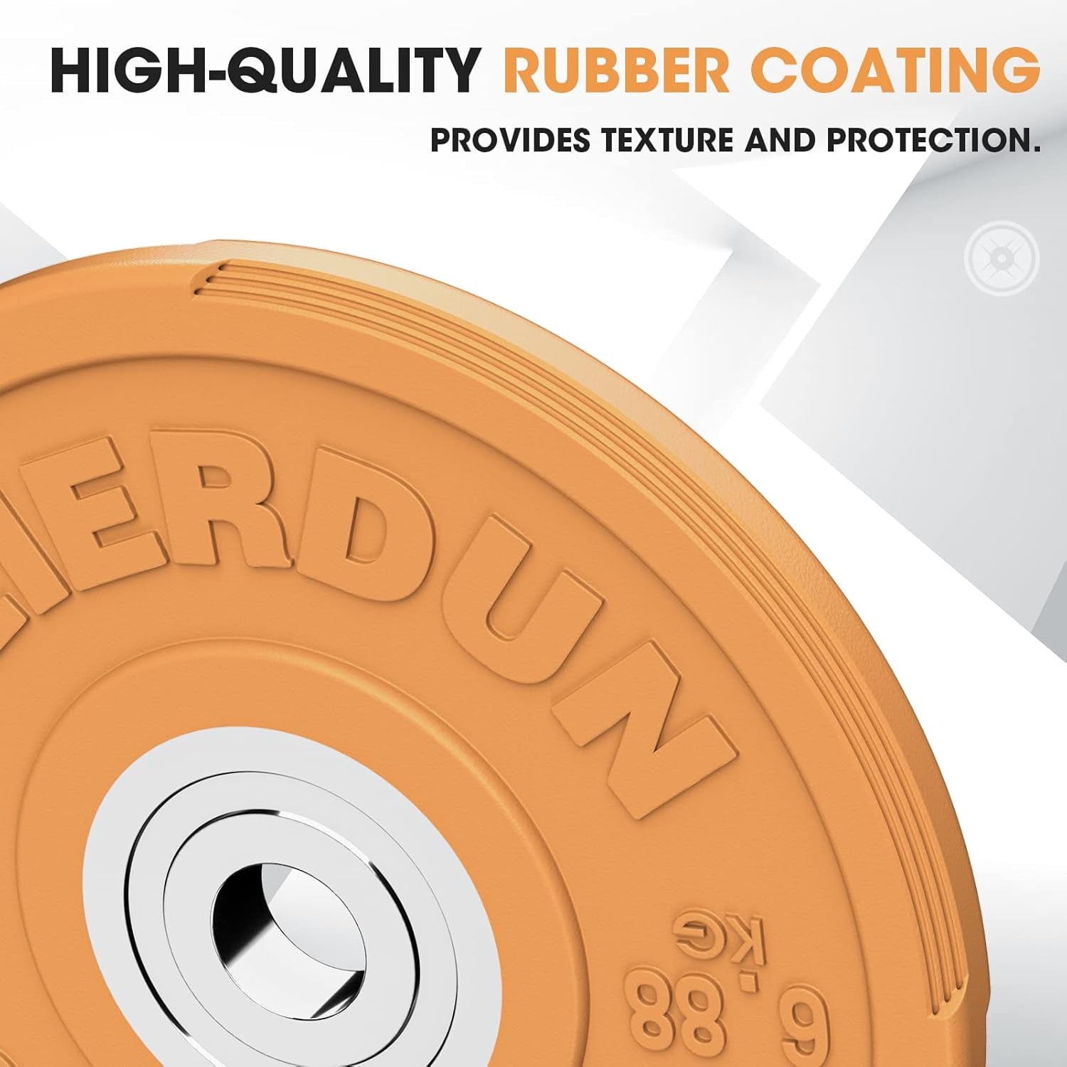 2" Color Olympic Bumper Plate Weight Plate for Strength Training - 100% Virgin Rubber
