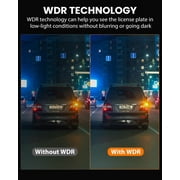Dash Cam Front Rear 4K/1080P, Full HD Dash Cam with APP Control,Cars Build in Wifi, 3.94‘’IPS Screen Dash Camera with 32GB SD Card, G-Sensor, WDR, 24Hr Parking Mote, Loop Recording