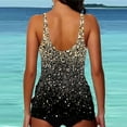 thumbnail image 4 of Gaecuw Two Piece Set for Women Tankini Bathing Suits for Women Sleeveless Swimwear Top High Waisted Boyshorts Briefs Swim Bottom Slip On Closure Swimsuits Gradient Bathing Suits Frill Resort Wear, 4 of 9