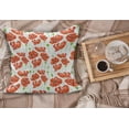 thumbnail image 2 of Anemone Flower Fluffy Throw Pillow Cushion Cover, Doodle Style Poppy Anemone Field in Full Blossom May Flowers, Rectangle Accent Pillow Case, 36" x 16", Orange White Lime Green, by Ambesonne, 2 of 5