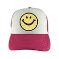 thumbnail image 2 of Gravity Threads Smile Youth Adjustable Trucker Hat - Pink/White, 2 of 4
