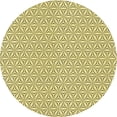 thumbnail image 1 of Ahgly Company Machine Washable Indoor Round Transitional Sun Yellow Area Rugs, 3' Round, 1 of 7