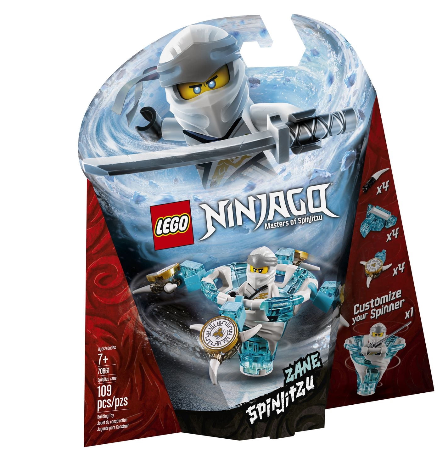 LEGO NINJAGO Spinjitzu Zane 70661 Building Kit (109 Piece