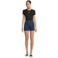 thumbnail image 3 of No Boundaries Juniors' Carpenter Elastic Waist Shorts, 3 of 5