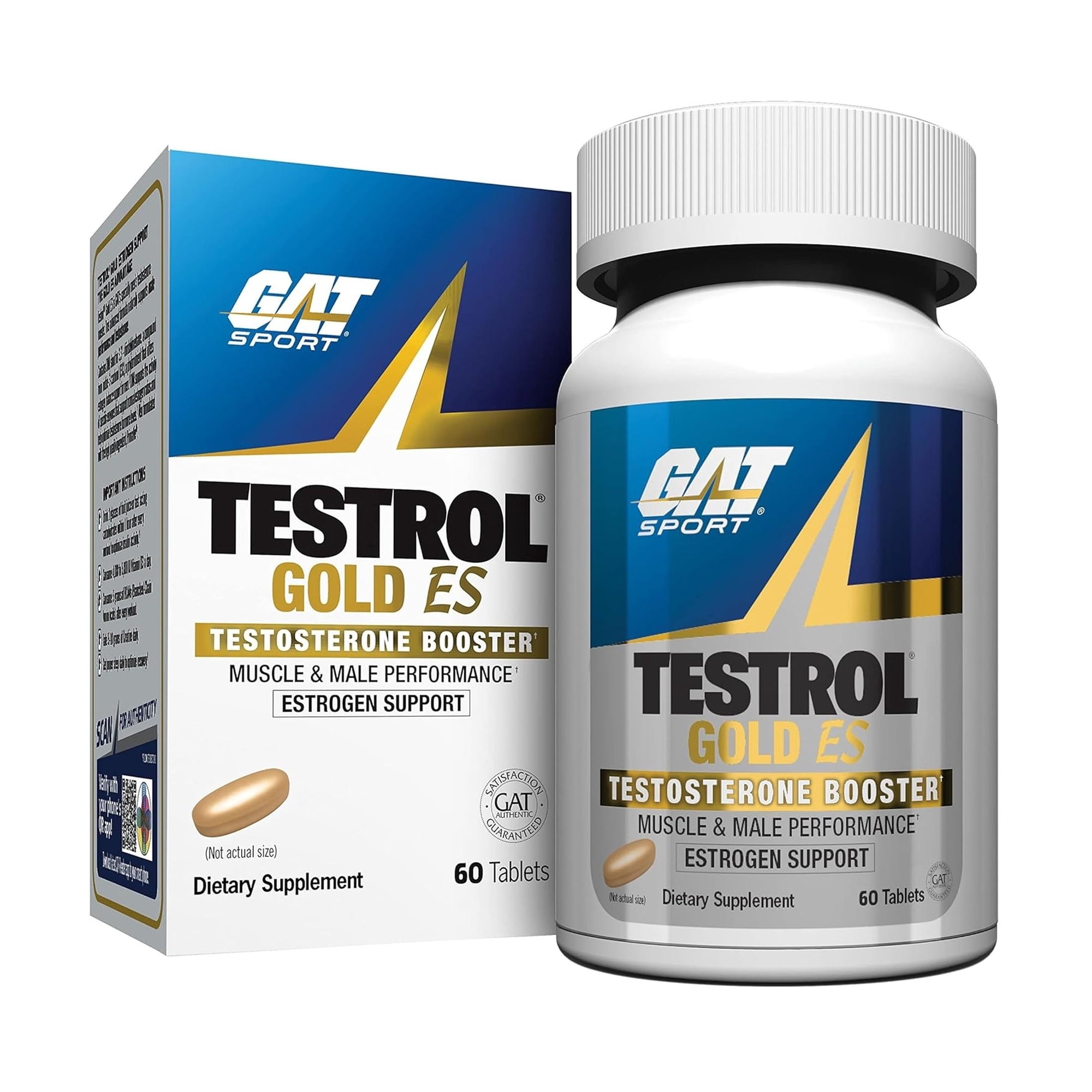 GAT SPORT TESTROL GOLD ES, 60 Tablets (30 Servings)