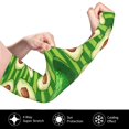 thumbnail image 3 of Haiem Avocado Green Striped UV Protection Cooling Arm Sleeves for Men and Women UPF 50 Sun Sleeve, 3 of 8