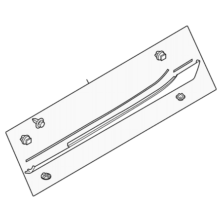 Genuine OE Mazda Rocker Molding - NE51-51-P50D-87