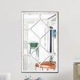 thumbnail image 6 of Baoblaze Imitation Mirror, Wall Decor, Modern Easy to Use Decorative Wall Mirror Home Decor for Bedroom Kitchen Farmhouse White, 6 of 8