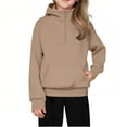 thumbnail image 2 of Ashirexll Girls Long Sleeve Shirts Zip Up Hoodie Girls Middle Big Girls Half Zip Crewneck Sweatshirt Long Sleeve Pullover Crop Kids Fleece Sweatshirts For 5-14 Years, 2 of 7