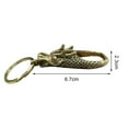 thumbnail image 6 of Pnellth Brass Dragon Head Keychain Handmade Pure Copper Lucky Charm Creative Non-fading Dragon Keychain Hanging Pendant, 6 of 8