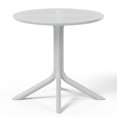 thumbnail image 5 of WestinTrends Playa 31.5" Round Plastic Outdoor Patio Dining Table for 4, Gray, 5 of 13