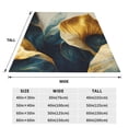 thumbnail image 3 of Susaid Golden Blue Leaf Design Print Microfiber Cleaning Cloth, Multi-Functional Cleaning Towels, Highly Absorbent Cleaning Rags,Cleaning Cloths for Car Kitchen Home-50"x40", 3 of 7