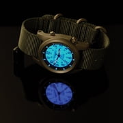 Bertucci A-2SEL Vintage Drab Strap 40mm Electroluminescent Dial Field Watch