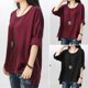 thumbnail image 3 of Camisetas De Otoño Para Mujer, Camisetas De Algodón Y Lino De Manga Larga Con Cuello Redondo Liso Para Mujer Likrtyny Mujer, 3 of 9