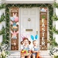 thumbnail image 3 of Easter Decorations Banner Porch Sign Welcome Hanging Front Door Decor Happy, 3 of 4