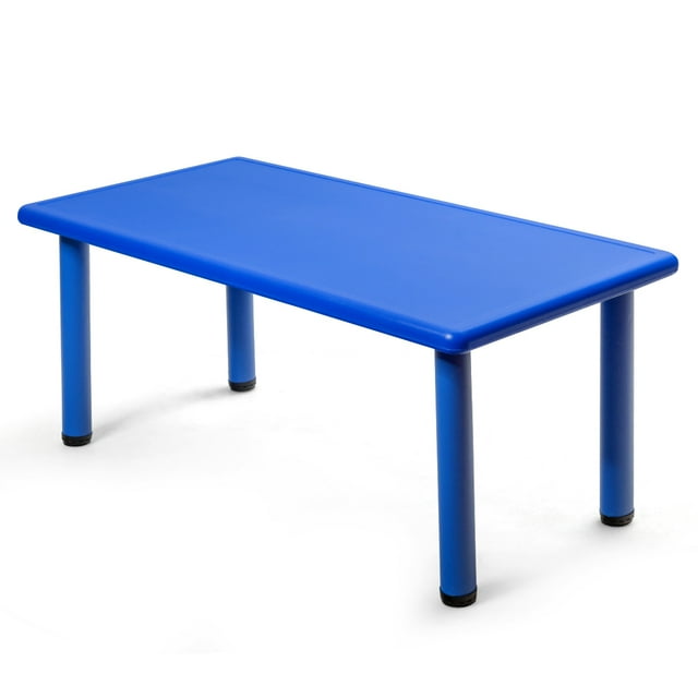 Patiojoy Table Rectangulaire d'Activités Multifonction pour Enfants Bureau d'Apprentissage et de Jeu pour Enfants Bleu