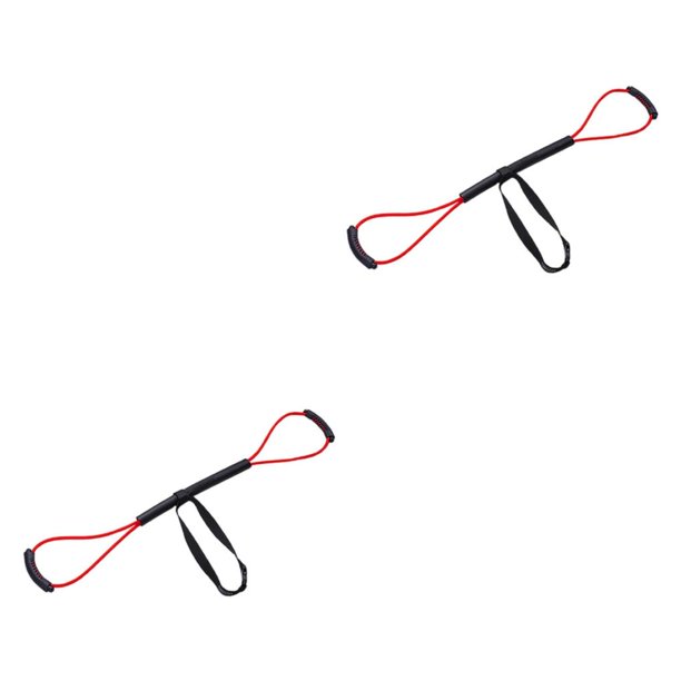 Sonducket Bandas de resistencia de boxeo Cuerda de tracción para entrenamiento de fuerza de Muay Thai rojo 20 lbs rojo 20 libras 2Conjunto