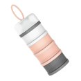 thumbnail image 1 of Distributeur de Préparations pour Bébés à 4 Couches Contenant de Collation Portable Rose, 1 of 8