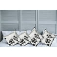 thumbnail image 6 of Ambesonne Black White Throw Pillow Cover 4 Pack, American Soccer Dot, 20", Black White, 6 of 6