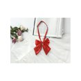 thumbnail image 5 of INSPIRE CHIC Women's Adjustable Solid Color Pre-Tied Bowknot Cute Bow Tie 2Pcs Red+Dark Red One Size, 5 of 6