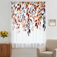 thumbnail image 3 of Eucalyptus Leaves Sheer Curtains 72 Inches Long, Farmhouse Summer Botanical Weeping Light Filering Curtains, Breathable Simi Curtain Privacy Drapes for Living Room Bedroom Window Treatment, 3 of 9