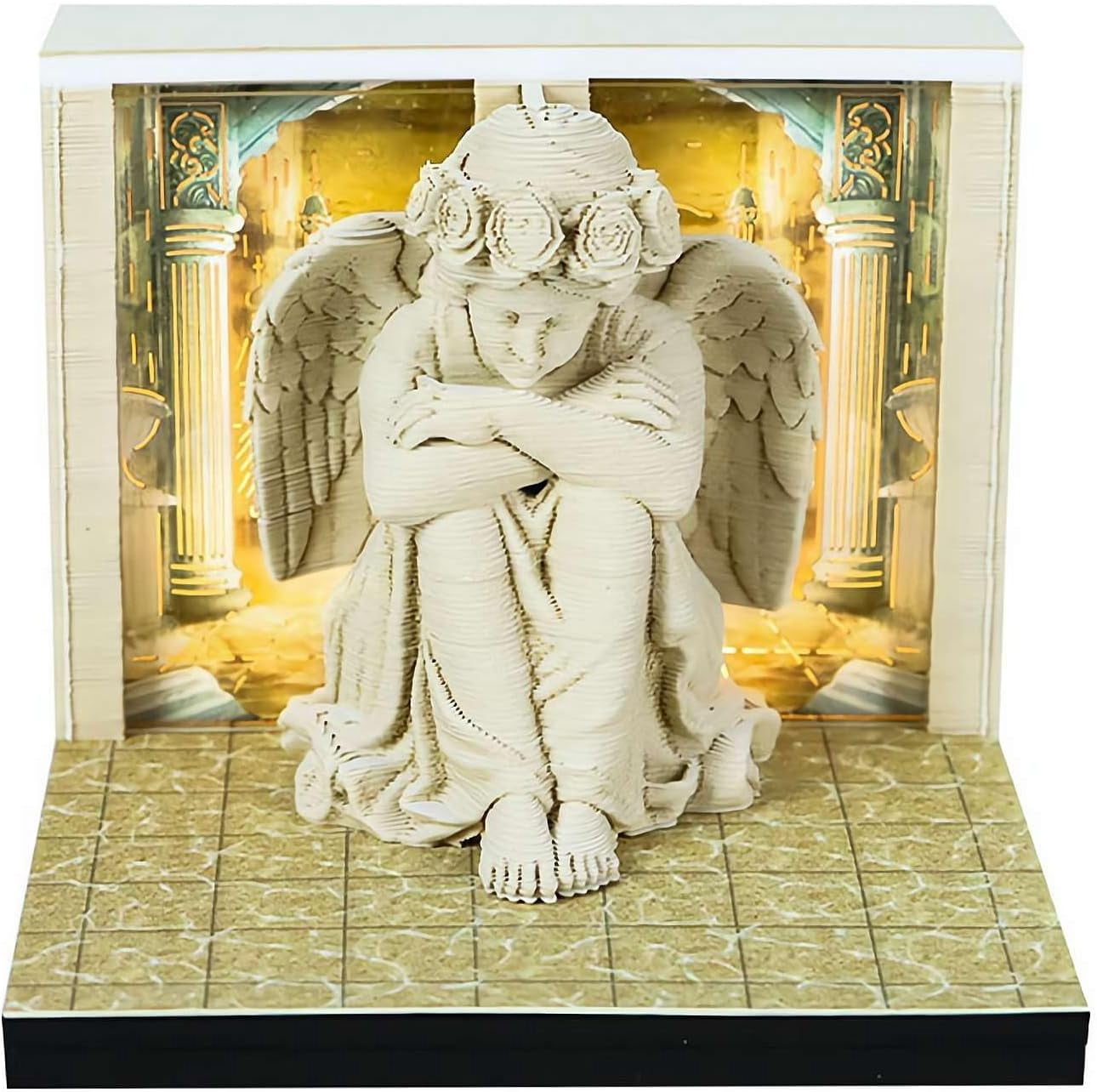 3D Memo Pad, 2026 3D Calendar, Desktop Calendar, Tear-Off Calendar, Angel Paper Sculpture Desk Decor with Mystical Design, for Office Home Gift Ornament