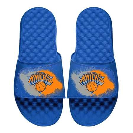

Men s ISlide Royal New York Knicks Spray Paint Slide Sandals