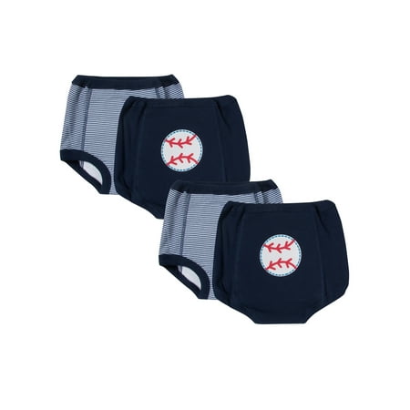 Reusable Training Pants Bundle, Sports, 4-pack (Baby Boys)