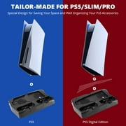 Cooling Vertical Stand for PS5 Console With Dual Controller Charger, Compatible with PlayStation 5 Console & Digital Edition