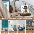 thumbnail image 3 of Desk Decorative Sign with Wood Stand Clear Print Cartoon Butterfly Pattern  Positive Plaque  Acrylic Inspirational Quote  Clear Desk Decorative Sign for Home Office Decor, 3 of 8