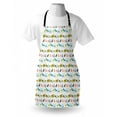 thumbnail image 4 of Animal Apron, Domestic Farm Animals Horse Pig Cow Sheep and Hen Agriculture Cartoon Doodle Design, Unisex Kitchen Bib with Adjustable Neck for Cooking Gardening, Adult Size, Multicolor, by Ambesonne, 4 of 4
