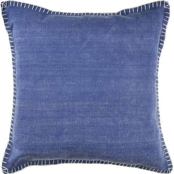 HomeRoots 554560 Blue Cotton Throw Pillow - Set of 2