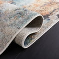 thumbnail image 5 of SAFAVIEH Phoenix Risto Abstract Area Rug, Aqua/Gold Rust, 6'7" x 6'7" Round, 5 of 10
