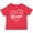 Red, variant on Inktastic I Love My Mommy in White Chalk Heart Boys or Girls Baby T-Shirt