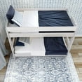 thumbnail image 4 of Plank+Beam Solid Wood Farmhouse Twin over Twin Bunk Bed for Adult, White Wash, 4 of 7