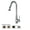 Polished Chrome, variant on Whitehaus Collection  JEM Single Hole, Single Lever Kitchen Faucet Brushed Nickel Brushed, Nickel Finish