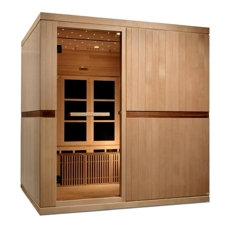 Dynamic Saunas Dynamic Catalonia 8-person Ultra Low EMF (Under 3MG) FAR Infrared Sauna (Canadian Hemlock)